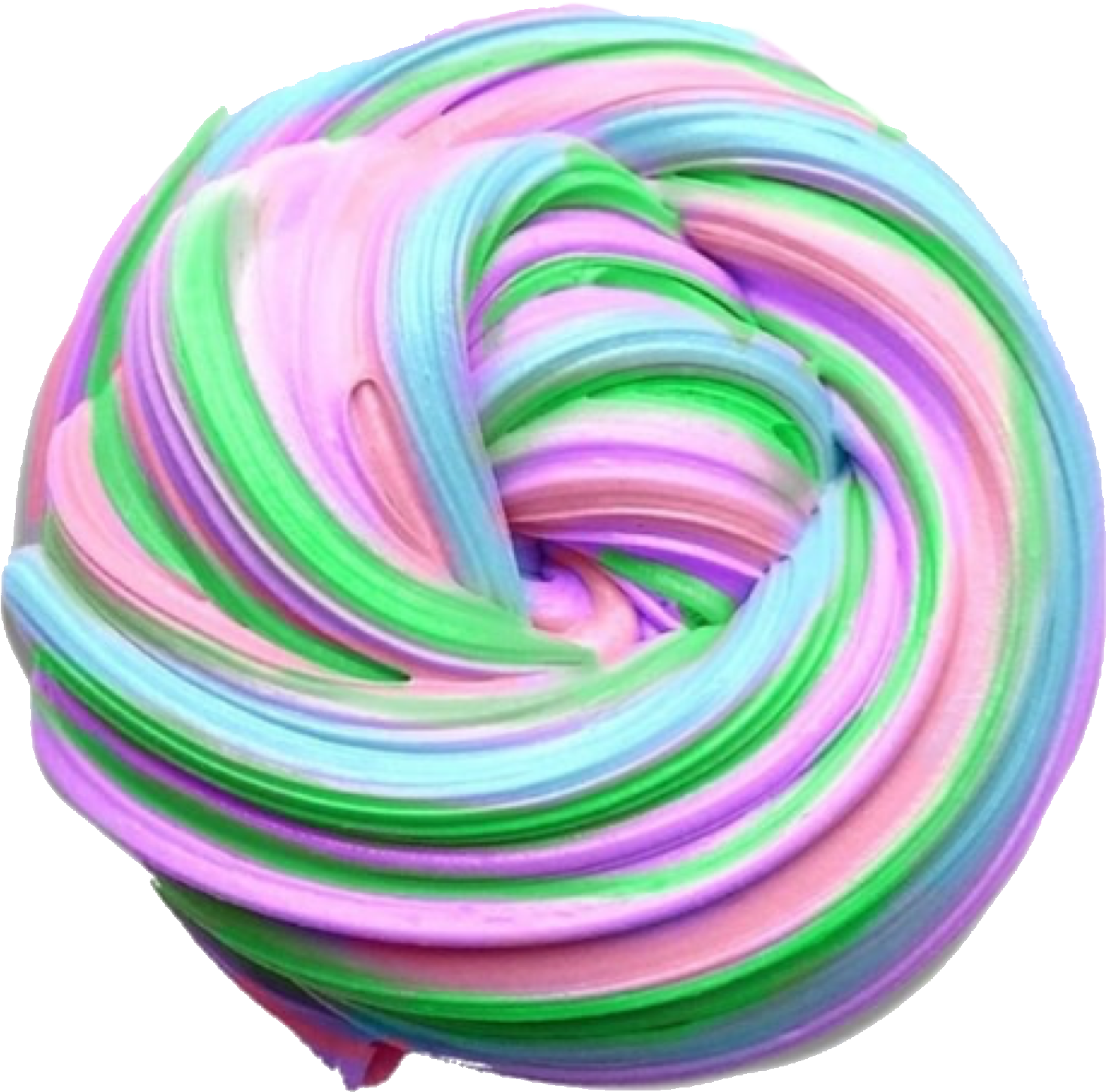 Colorful Swirled Slime Texture PNG Image