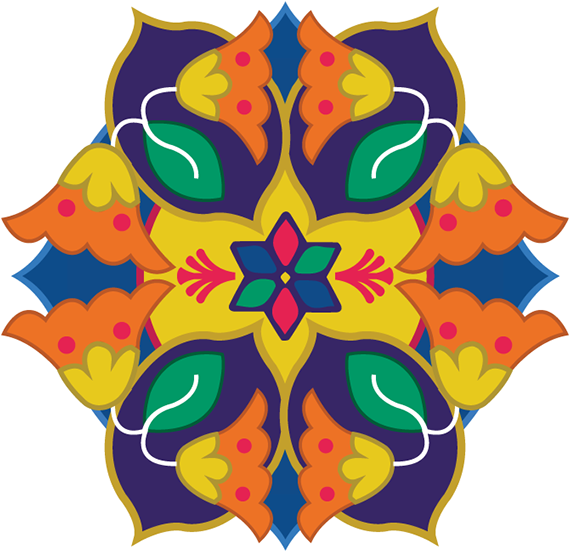 Colorful_ Symmetrical_ Rangoli_ Design.png PNG Image