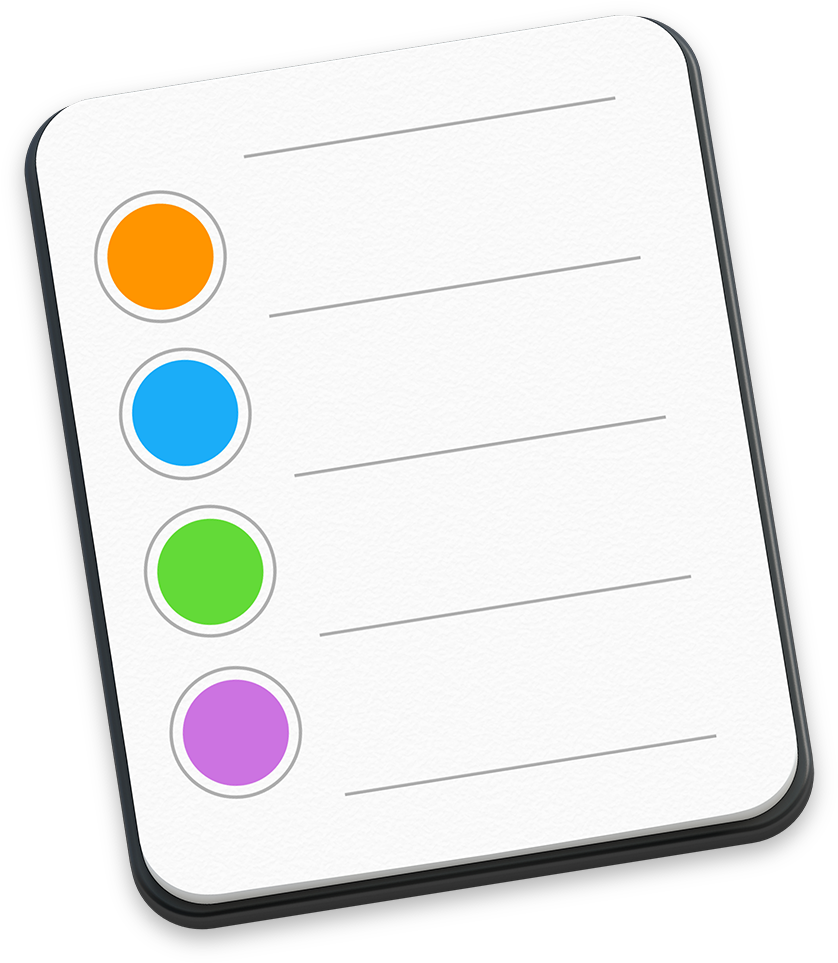 Colorful Tasks Reminder App Icon PNG Image