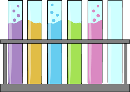 Colorful_ Test_ Tubes_ Vector PNG Image