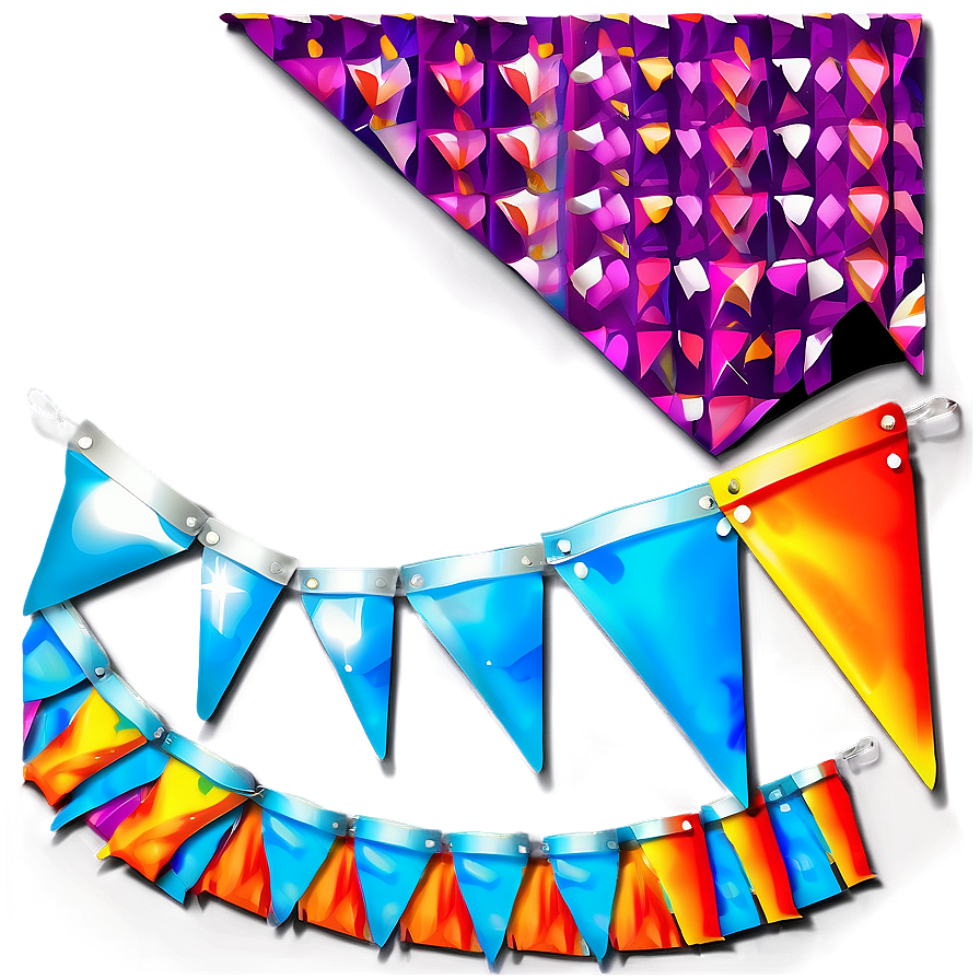 Colorful Triangle Banner Clipart Png Fxr48 PNG Image