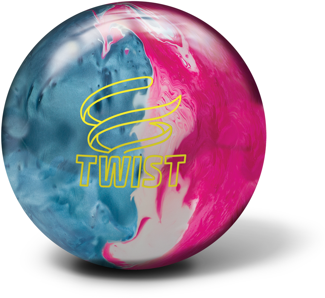 Colorful Twist Bowling Ball PNG Image