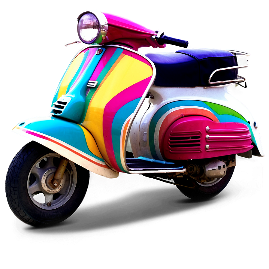 Colorful Vespa Collection Png Byj PNG Image