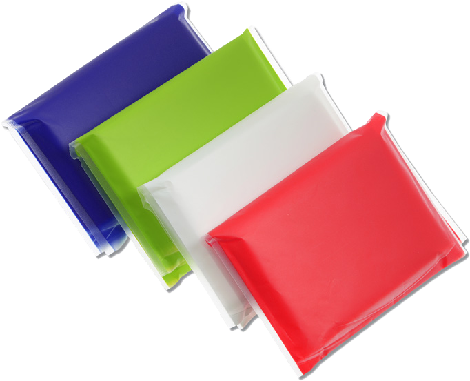 Colorful Vinyl Wallets Stacked PNG Image