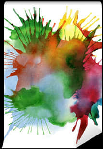 Colorful Watercolor Splash Transparent Background PNG Image