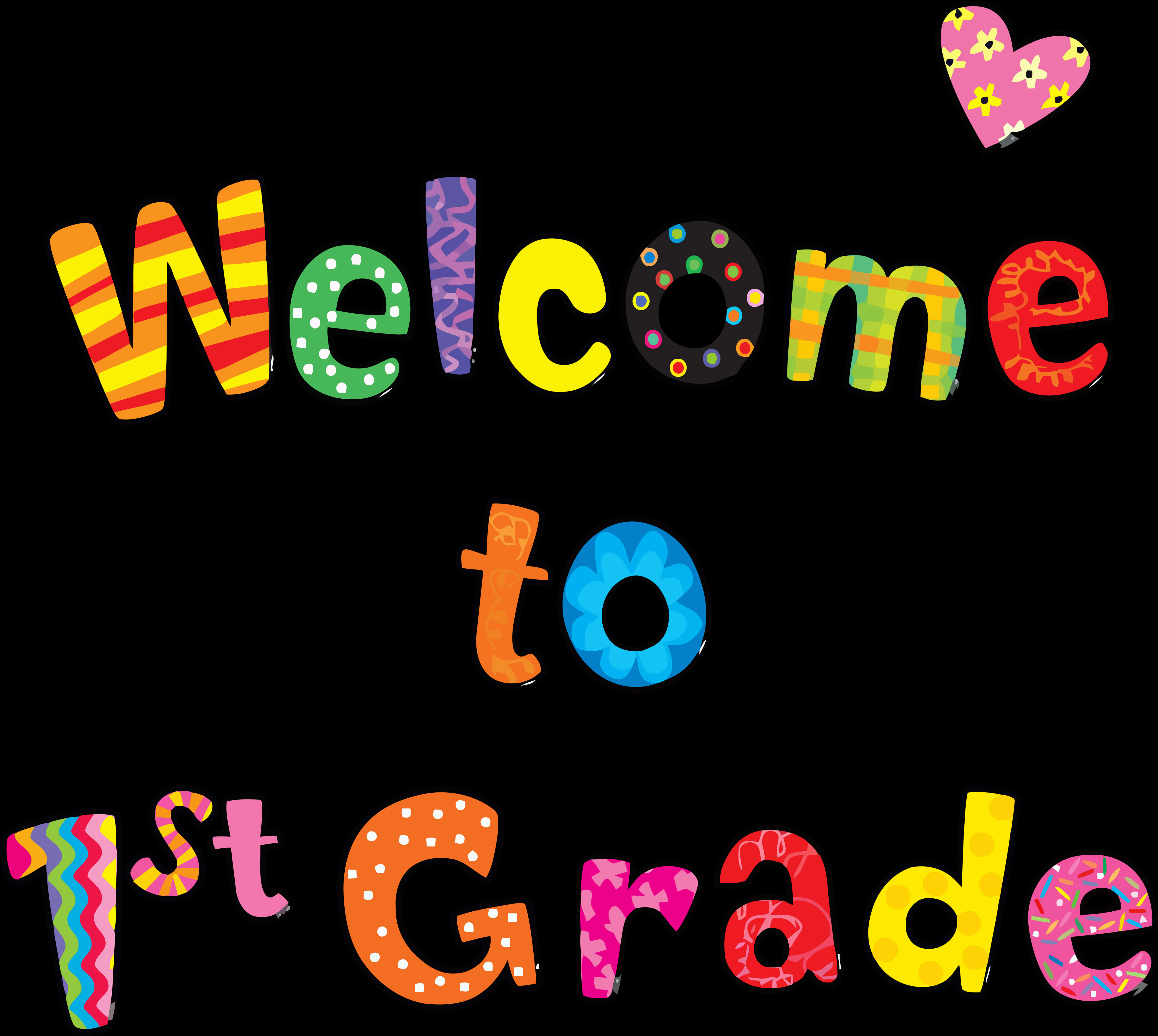 Colorful Welcometo1st Grade PNG Image