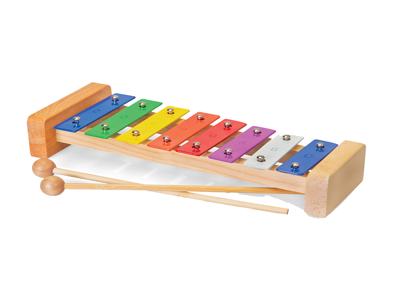 Colorful Xylophone Isolatedon Black PNG Image