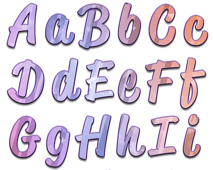 Colorful3 D Alphabet Letters PNG Image