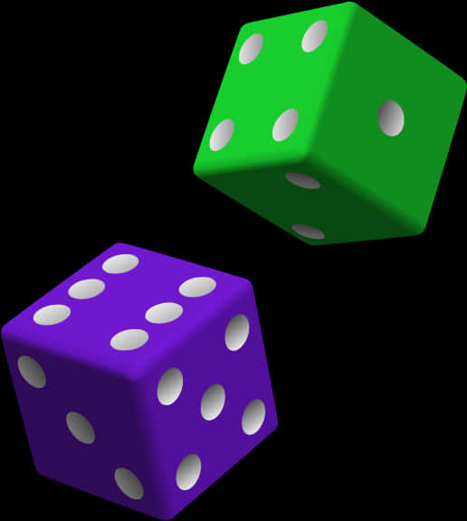 Colorful3 D Dice PNG Image