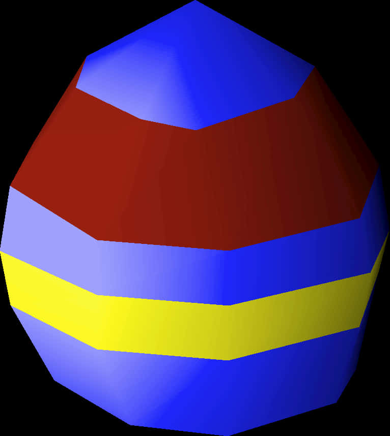 Colorful3 D Easter Egg PNG Image