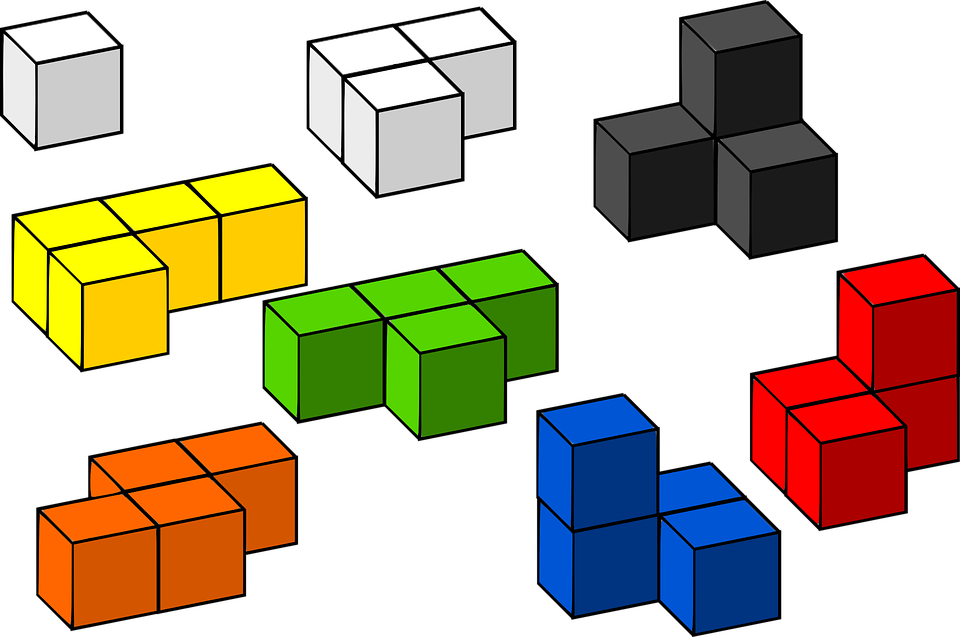 Colorful3 D Tetris Blocks PNG Image