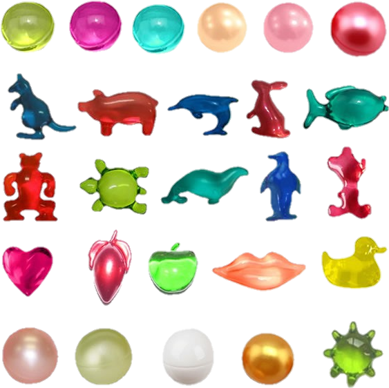 Colorful90s Gummy Charms Collection PNG Image