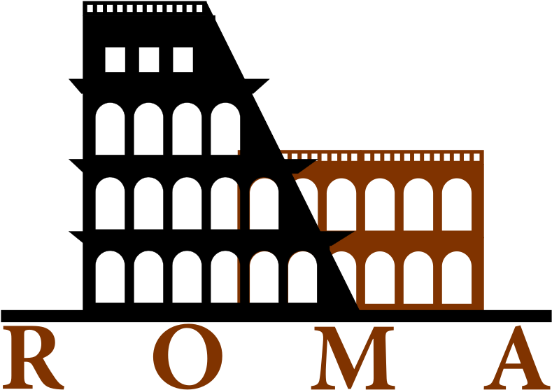 Colosseum Rome Graphic Representation PNG Image