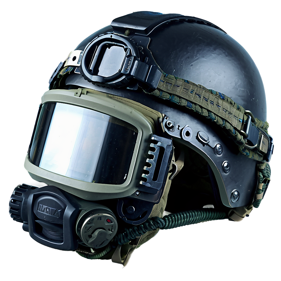 Combat Helmet With Communication Gear Png 72 PNG Image