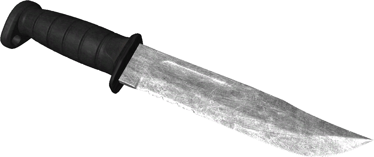 Combat Knife Isolated PNG Image