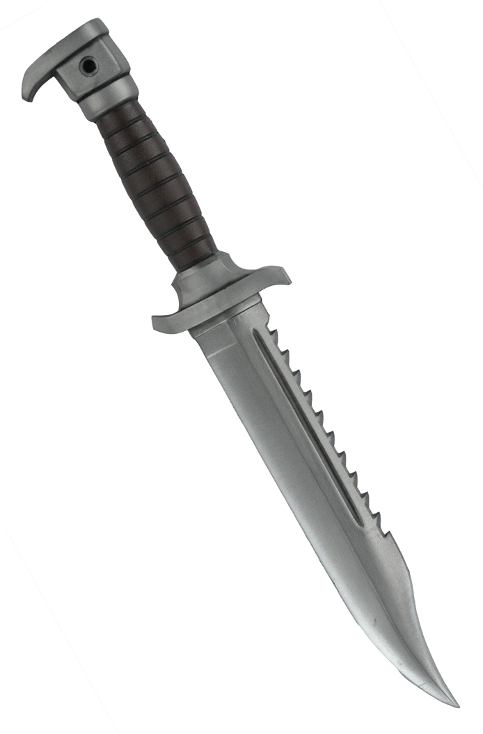 Combat Knife Isolatedon Gray PNG Image