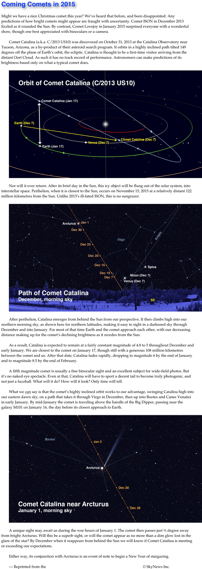 Comet_ Catalina_2015_ Infographic PNG Image