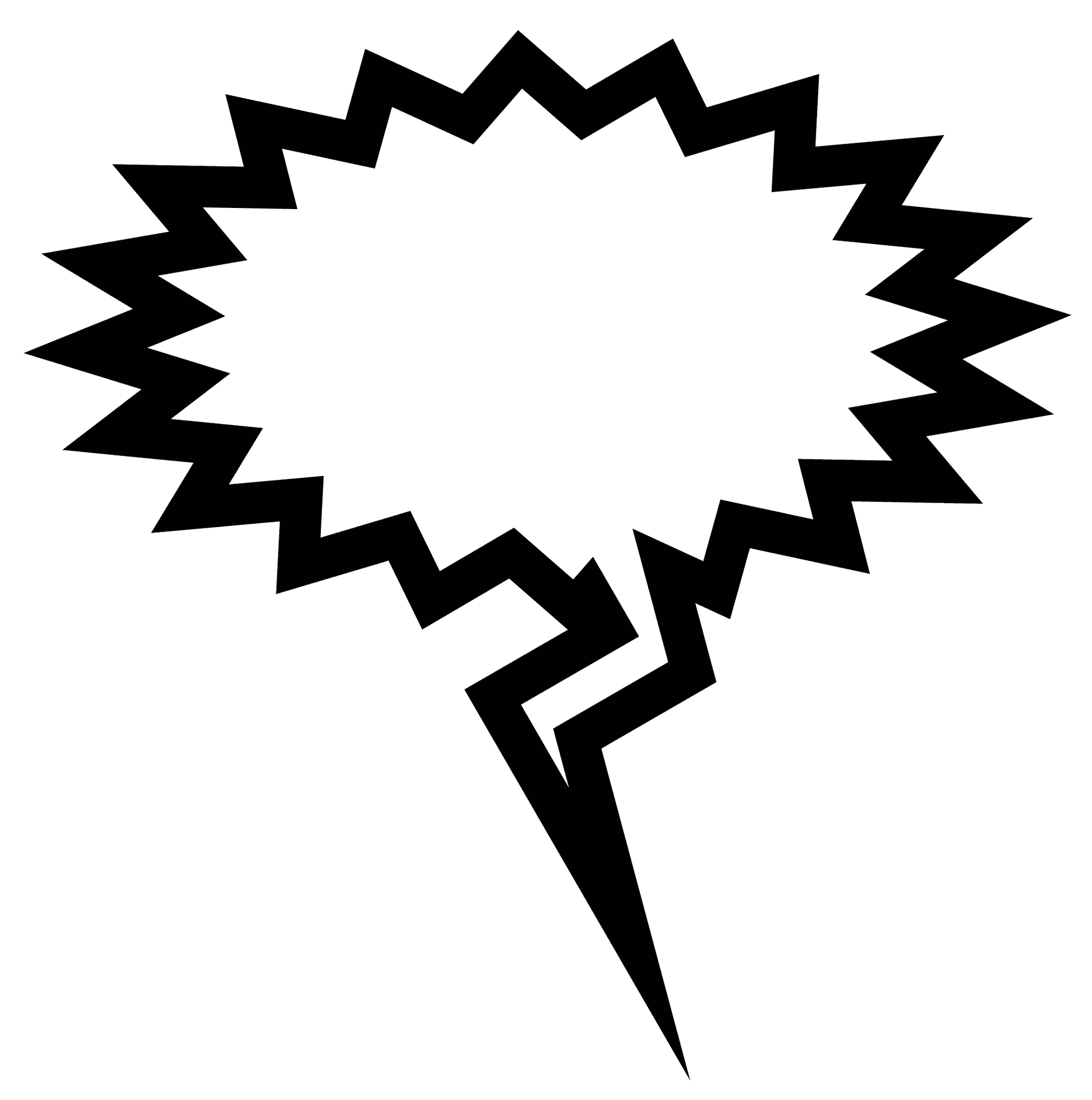 Comic Speech Bubble Blank Expression PNG Image