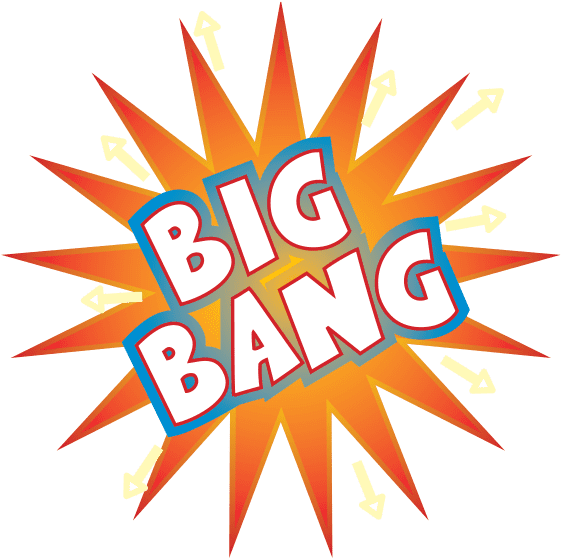 Comic Style Big Bang Explosion PNG Image