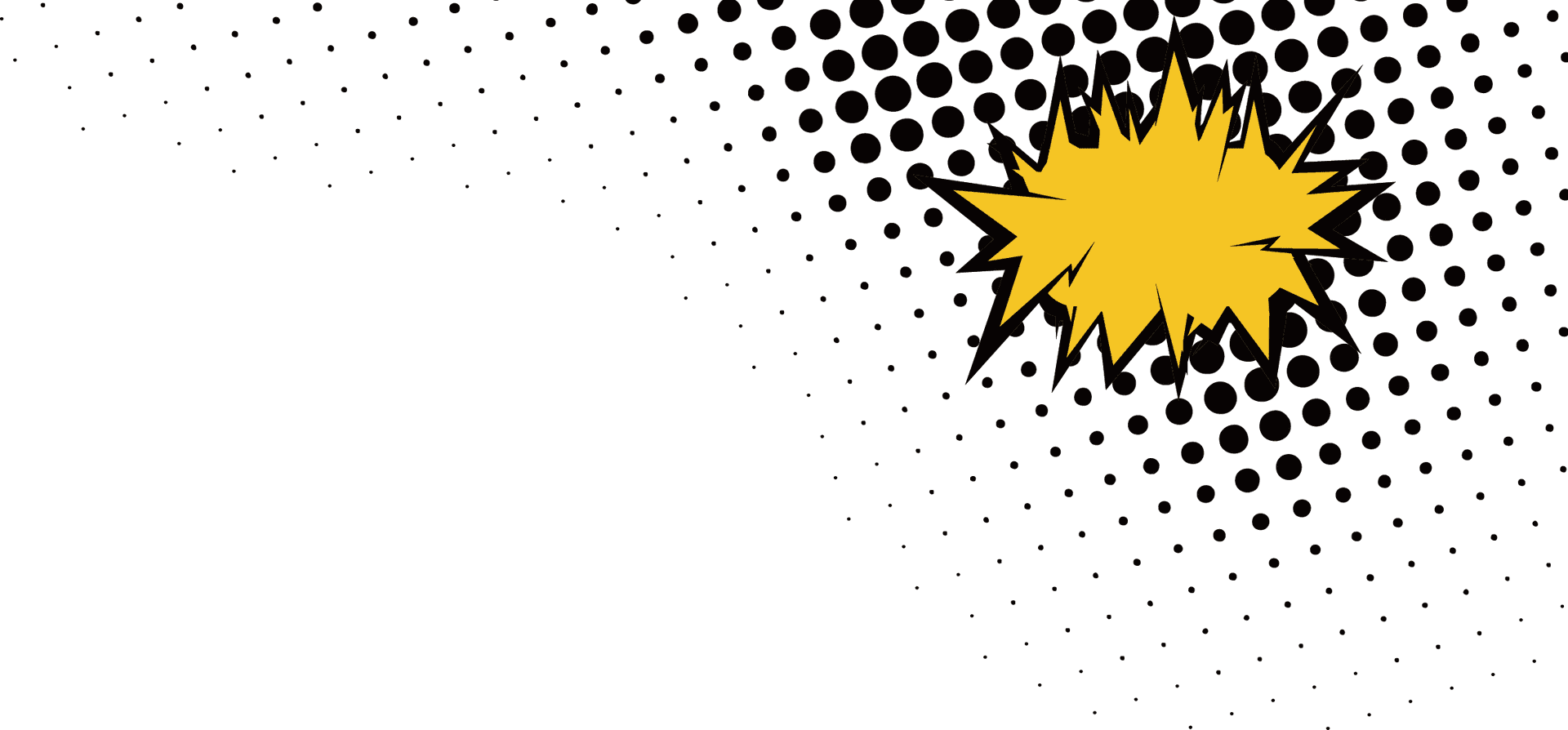 Comic Style Halftone Explosion PNG Image