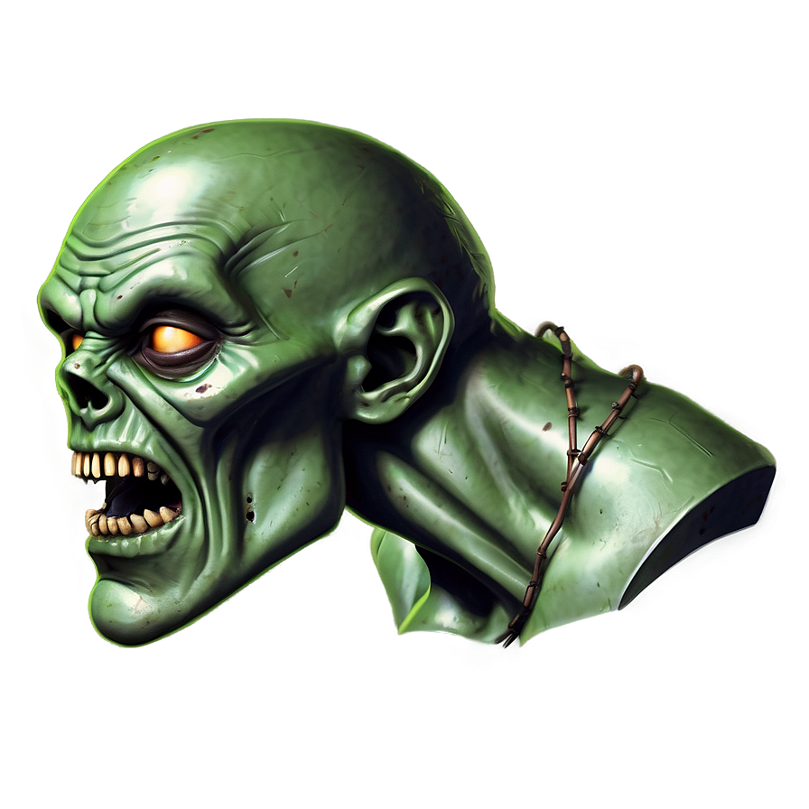 Comic Style Zombie Head Png Yyi49 PNG Image