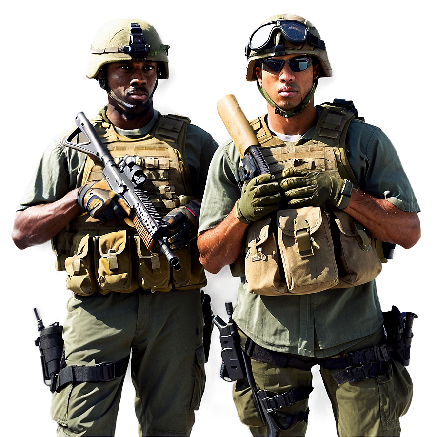 Commando Squad Soldiers Png Egc PNG Image