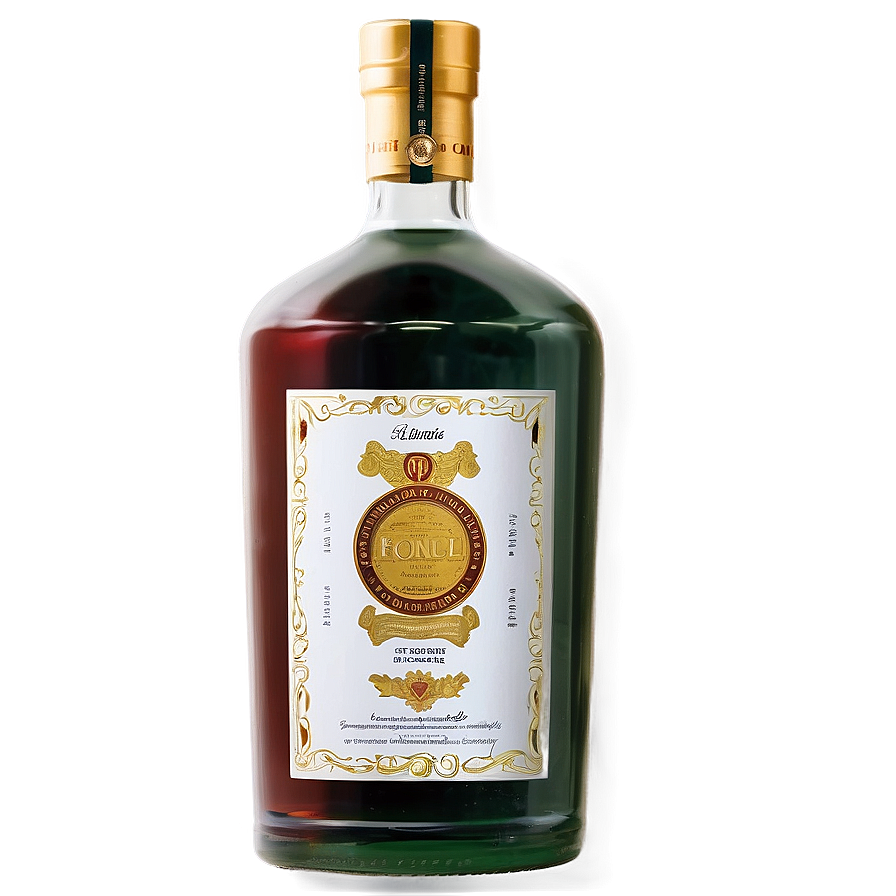 Commemorative Edition Liquor Bottle Png 30 PNG Image