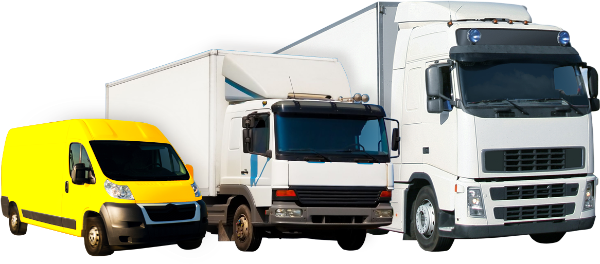 Commercial Vehicle Lineup PNG Image