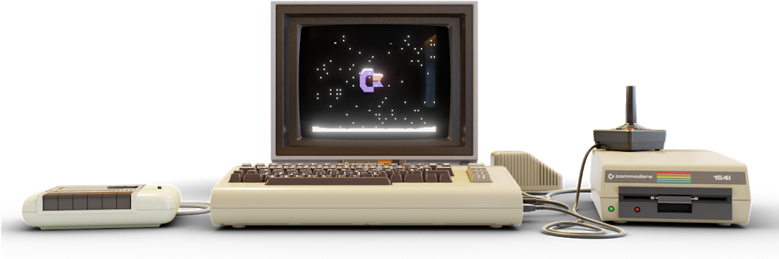 Commodore64 Classic Setup PNG Image