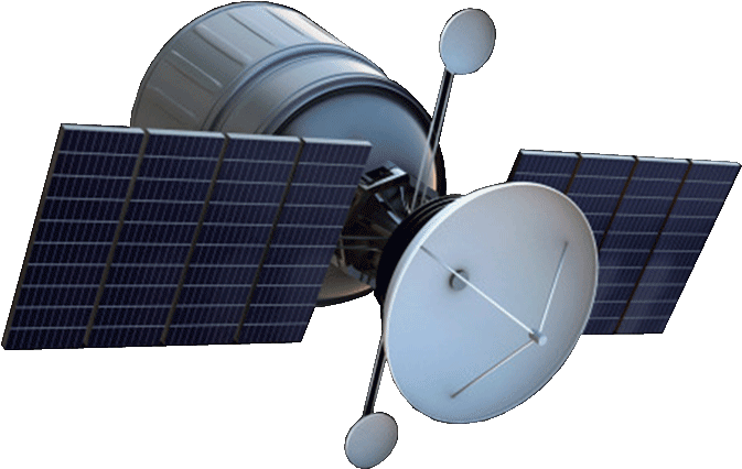 Communications Satellite Isolated PNG Image