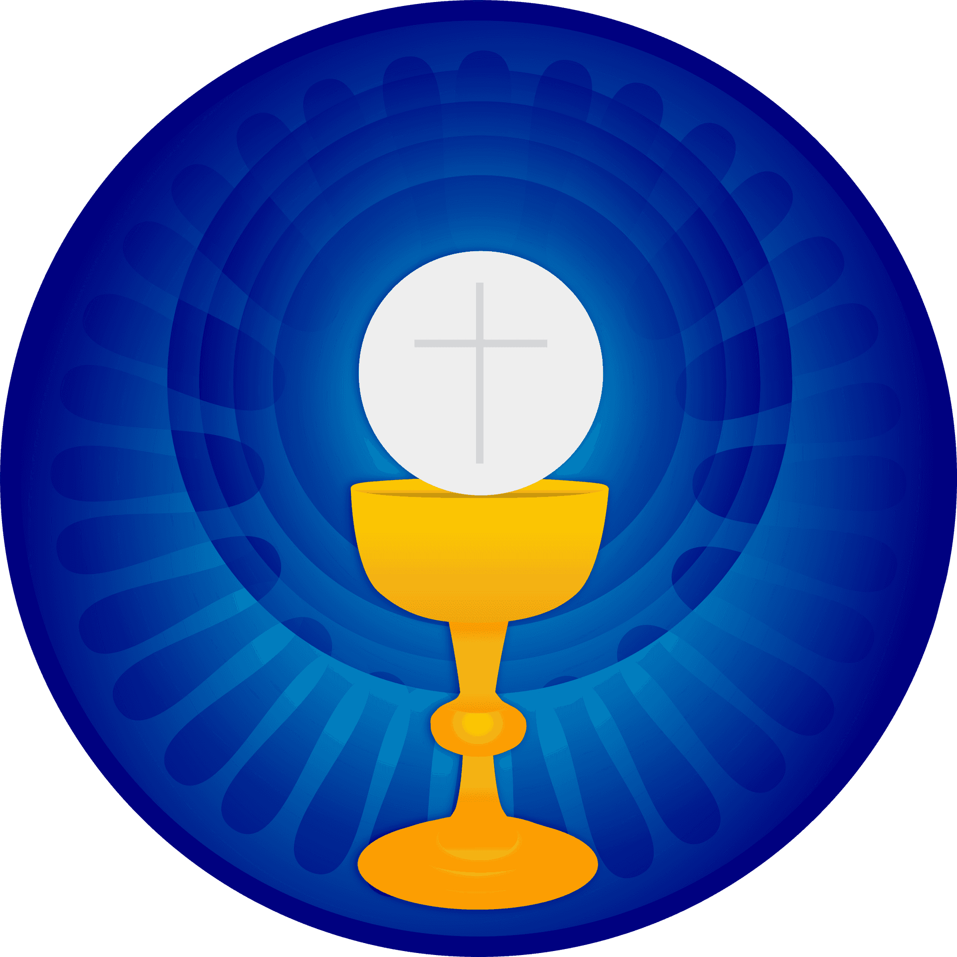 Communion Chaliceand Host Graphic PNG Image