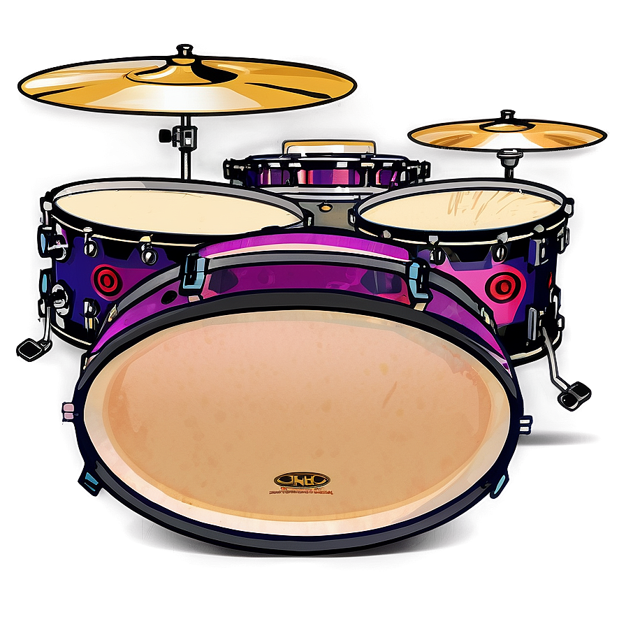 Compact Drum Kit Design Png Gim17 PNG Image