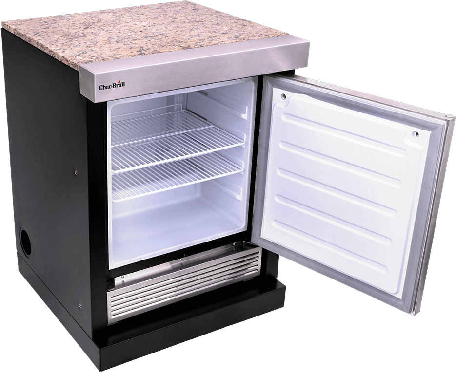 Compact Outdoor Refrigerator Granite Top PNG Image