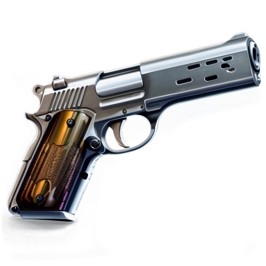 Compact Pistol Illustration Png Sun PNG Image