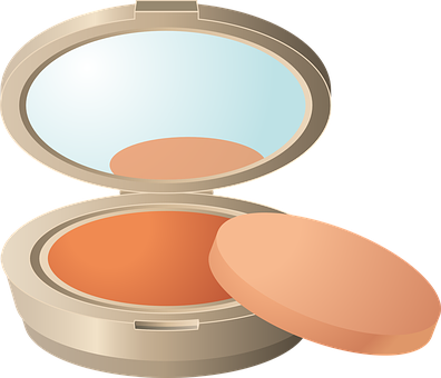 Compact Powder Beauty Accessory PNG Image