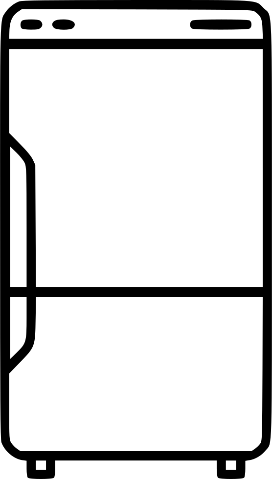 Compact Refrigerator Outline PNG Image