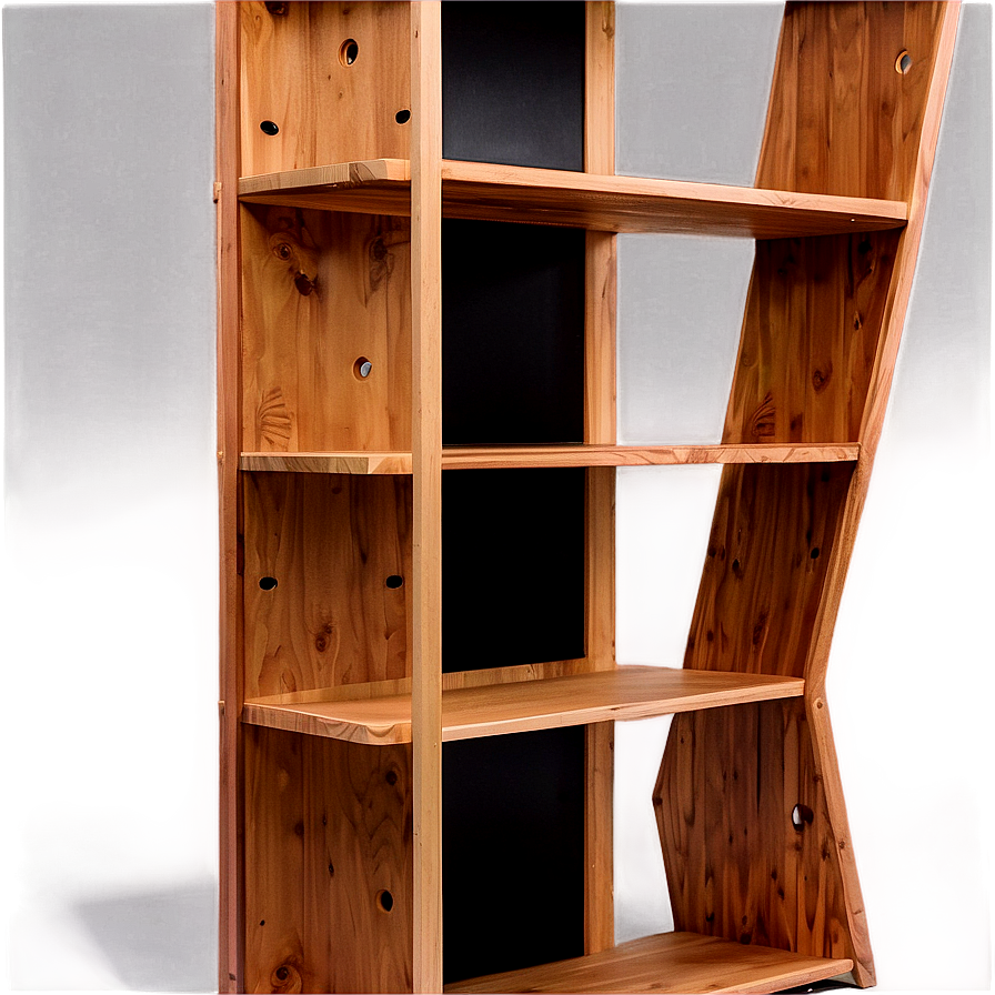 Compact Wood Shelf Spaces Png Sos78 PNG Image