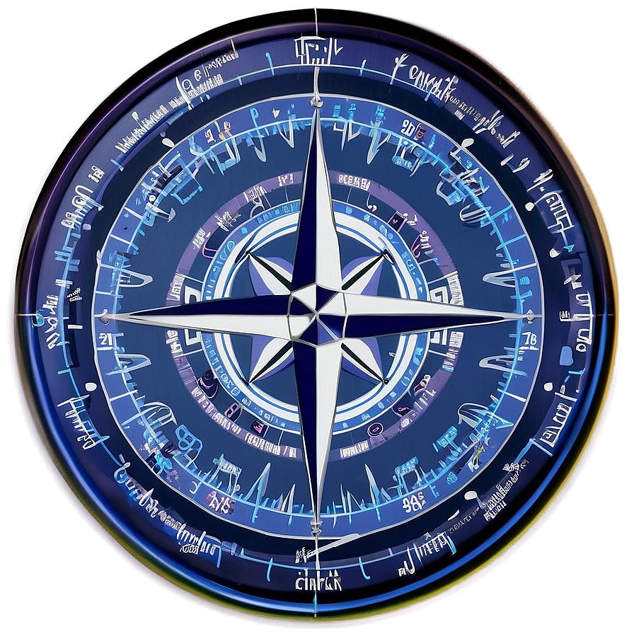 Compass Rose Blueprint Png 05042024 PNG Image