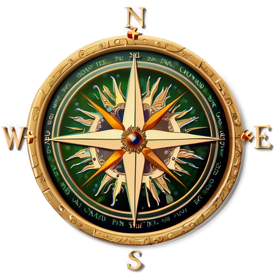 Compass Rose For Adventurers Png 05252024 PNG Image