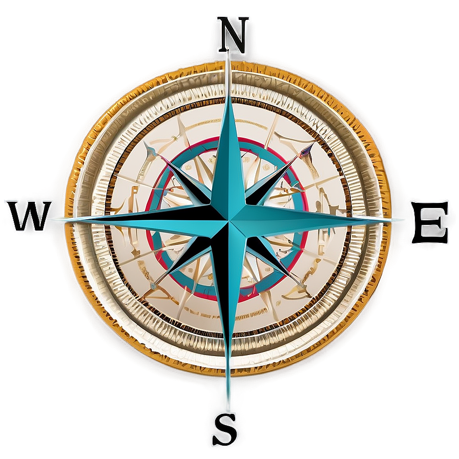 Compass Rose For Geography Png Uxv43 PNG Image