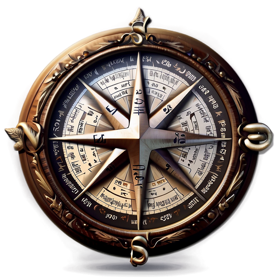 Compass Rose For Orienteering Png 05252024 PNG Image