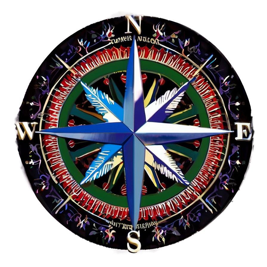 Compass Rose With North Star Png 74 PNG Image