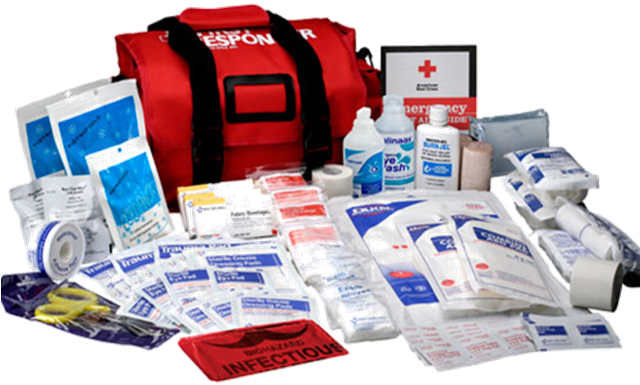 Comprehensive First Aid Kit Contents PNG Image