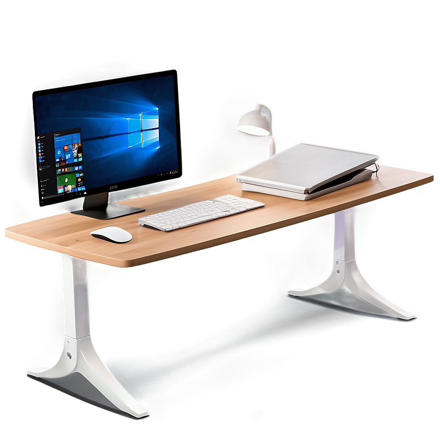 Computer Desk Mockup Png 06282024 PNG Image