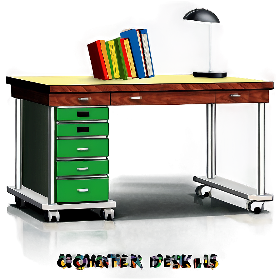 Computer Desk On Wheels Png 7 PNG Image