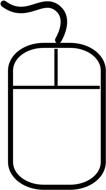 Computer Mouse Icon Simple PNG Image