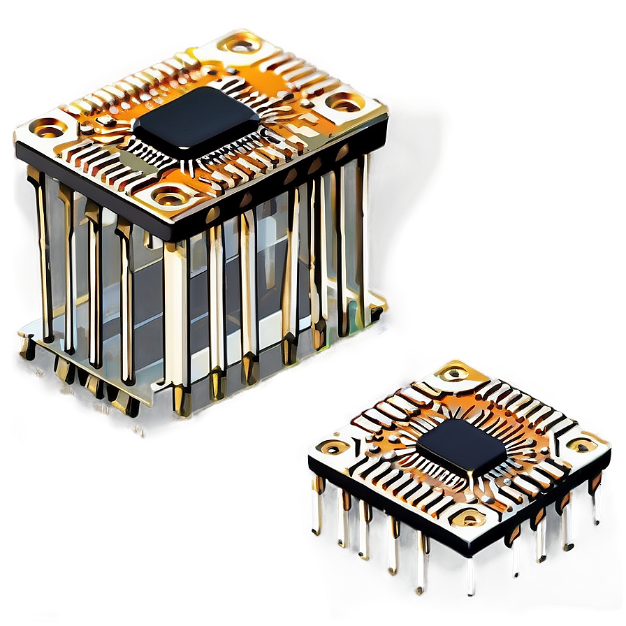 Computing Microchip Circuit Png 06282024 PNG Image