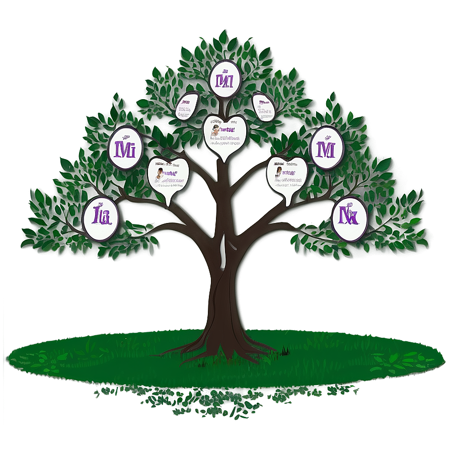 Conceptual Family Reunion Tree Png Cmv20 PNG Image