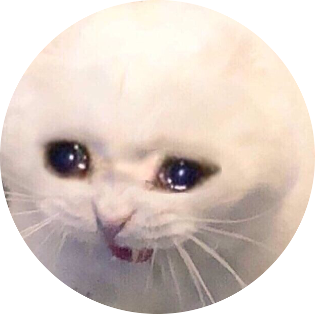 Concerned Cat Meme Circle PNG Image