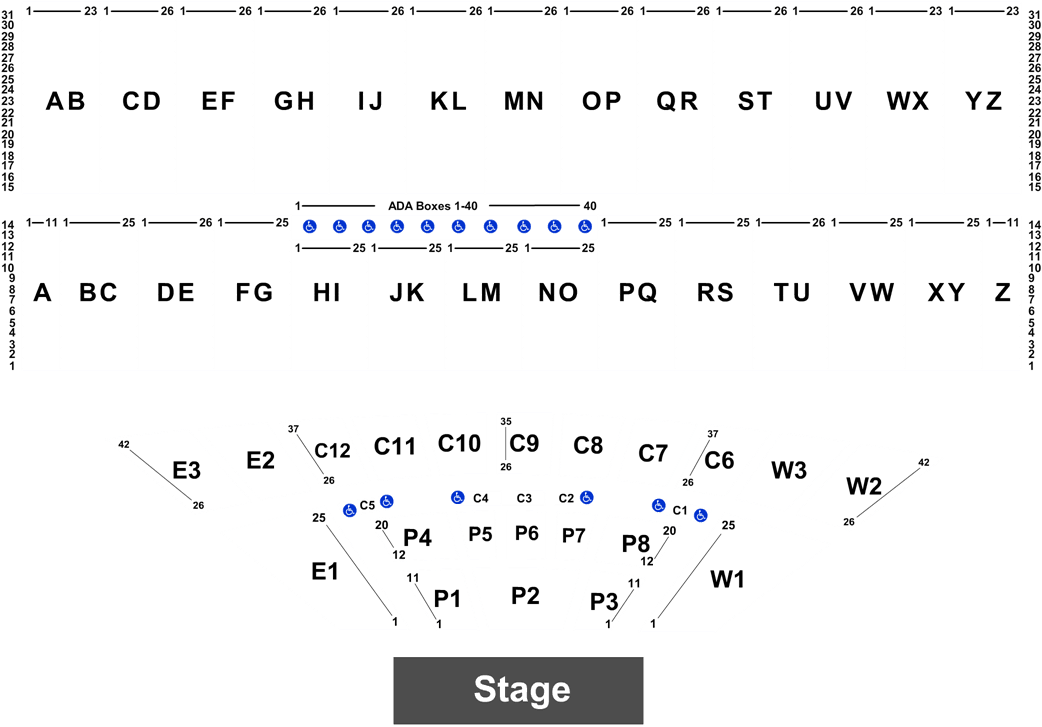 Concert Seating Chart Overview PNG Image